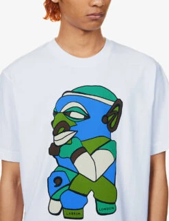 Nomoli Graphic-print Organic Cotton-jersey T-shirt -Outlet Daily Tops Store R04188272 WHITE ALT04