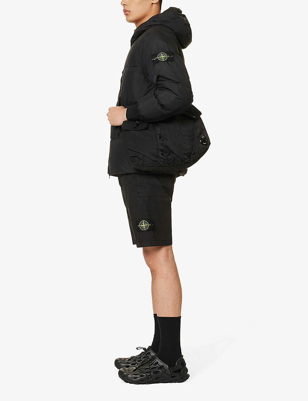 Stone Island Cargo Logo-badge Straight-leg Stretch-cotton Shorts 2 Stone Island Cargo Logo-badge Straight-leg Stretch-cotton Shorts - Image 2