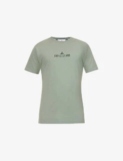 Stone Island Logo-print Crewneck Cotton-jersey T-shirt