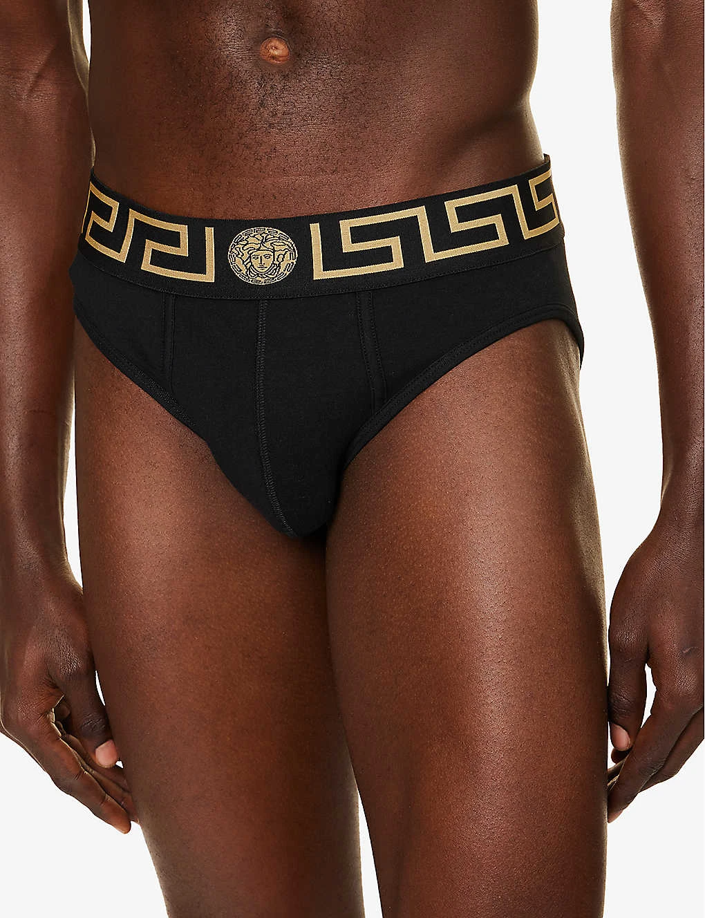Versace Iconic Pack Of Two Stretch-cotton Briefs 4 Versace Iconic Pack Of Two Stretch-cotton Briefs - Image 4