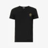 Versace Brand-print Crewneck Stretch-cotton T-shirt