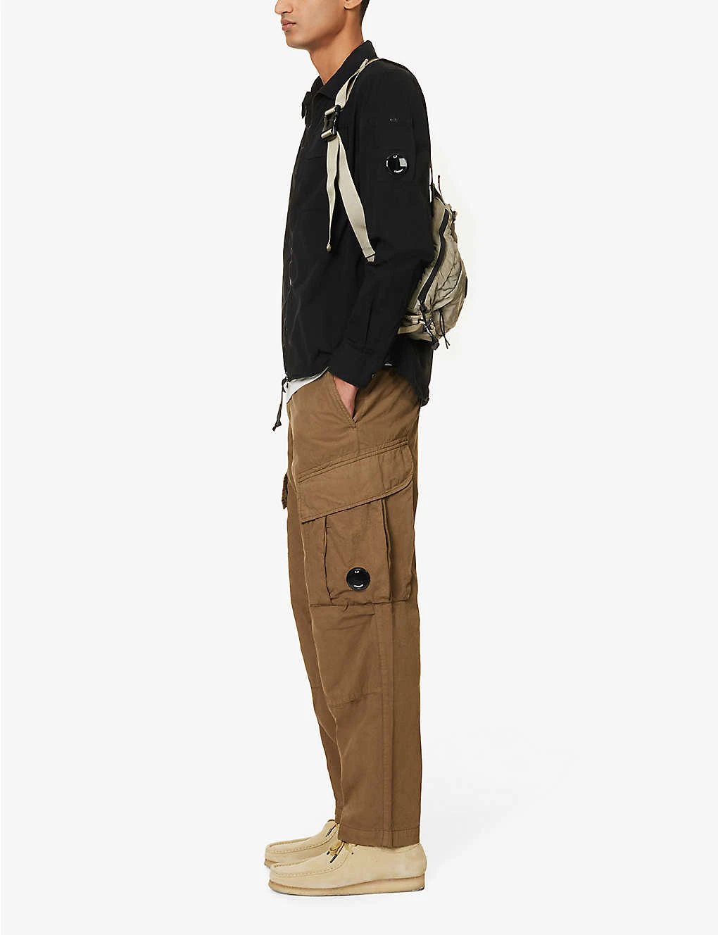 Zip-up Lens-pocket Cotton Shirt 2 Zip-up Lens-pocket Cotton Shirt - Image 2