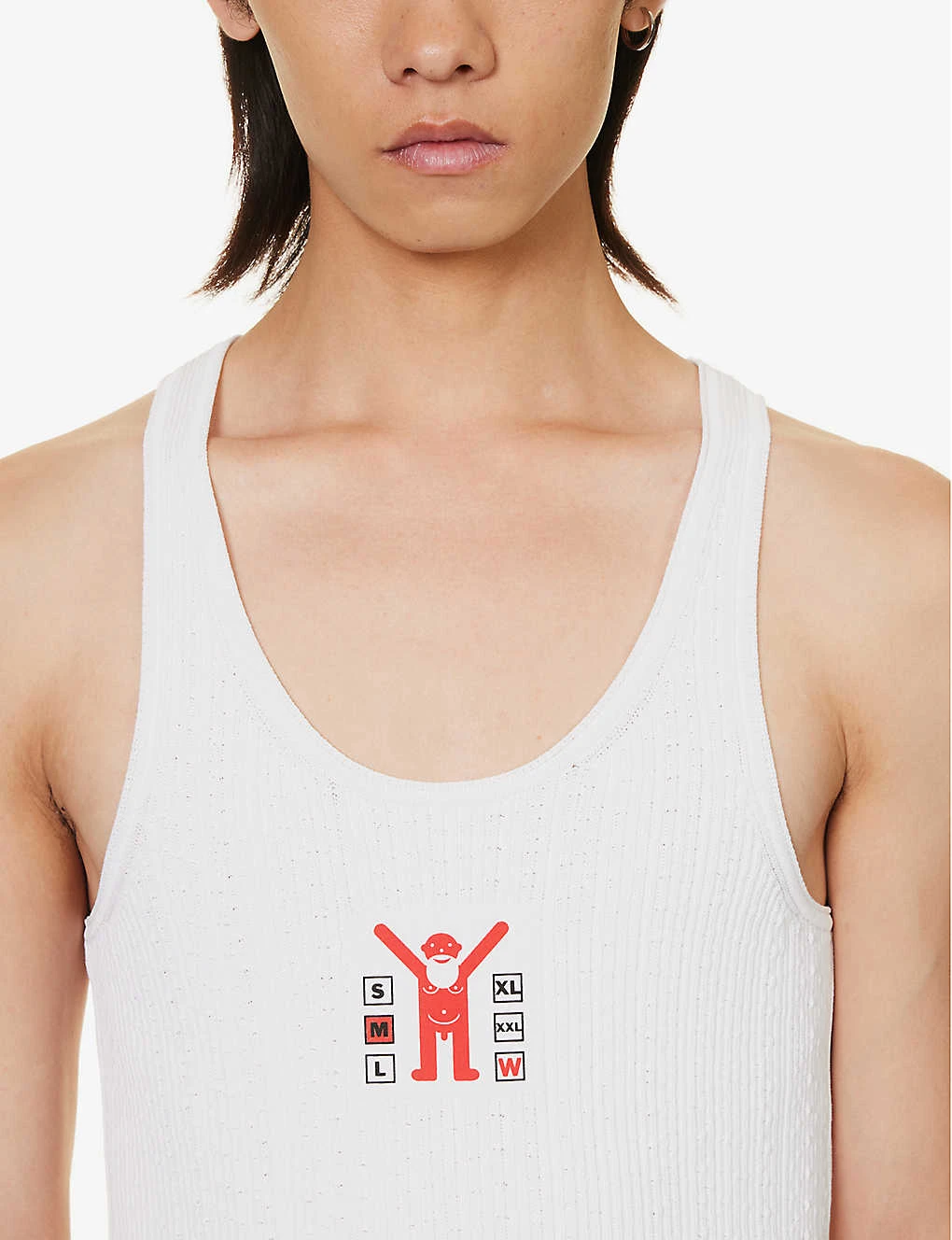 Brand-patch Ribbed Woven-blend-knit Top 5 Brand-patch Ribbed Woven-blend-knit Top - Image 5