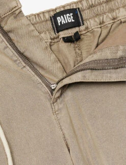 Paige Fraser Drawstring-waistband X-leg Slim-fit Stretch-woven Trousers -Outlet Daily Tops Store R04192296 VINTCOASTALBEIGE ALT06
