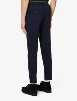 7 For All Mankind Brand-patch Belt-loop Regular-fit Stretch-denim Jeans -Outlet Daily Tops Store R04193319 NAVY ALT03