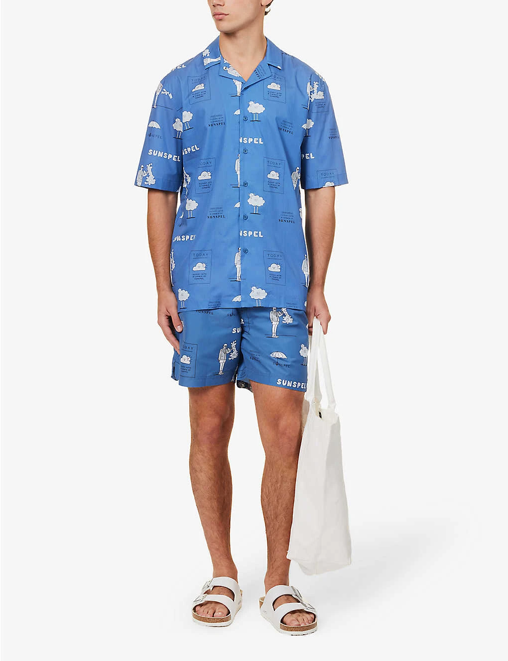 Sunspel Graphic-print Regular-fit Cotton-poplin Shirt 2 Sunspel Graphic-print Regular-fit Cotton-poplin Shirt - Image 2