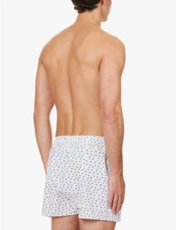Sunspel Graphic-print Cotton-poplin Boxers -Outlet Daily Tops Store R04194502 HOLESPOTPRINTWHITE ALT02