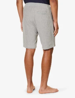 Sunspel Drawstring-waist Mid-rise Cotton-towelling Shorts -Outlet Daily Tops Store R04194511 GREYMELANGE ALT03