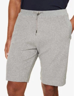 Sunspel Drawstring-waist Mid-rise Cotton-towelling Shorts -Outlet Daily Tops Store R04194511 GREYMELANGE ALT04