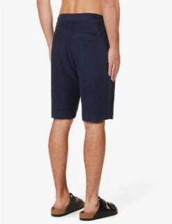 Sunspel Drawstring-waist Slip-pocket Cotton-towelling Shorts -Outlet Daily Tops Store R04194512 NAVY ALT03
