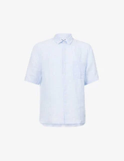 Sunspel Regular-fit Curved-hem Linen Shirt
