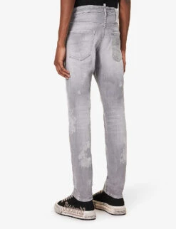 DSQUARED2 Cool Guy Slim-fit Tapered-leg Stretch-denim Jeans 9 DSQUARED2 Cool Guy Slim-fit Tapered-leg Stretch-denim Jeans -Outlet Daily Tops Store R04196734 GREY ALT03