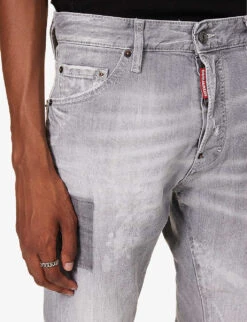 DSQUARED2 Cool Guy Slim-fit Tapered-leg Stretch-denim Jeans 10 DSQUARED2 Cool Guy Slim-fit Tapered-leg Stretch-denim Jeans -Outlet Daily Tops Store R04196734 GREY ALT04