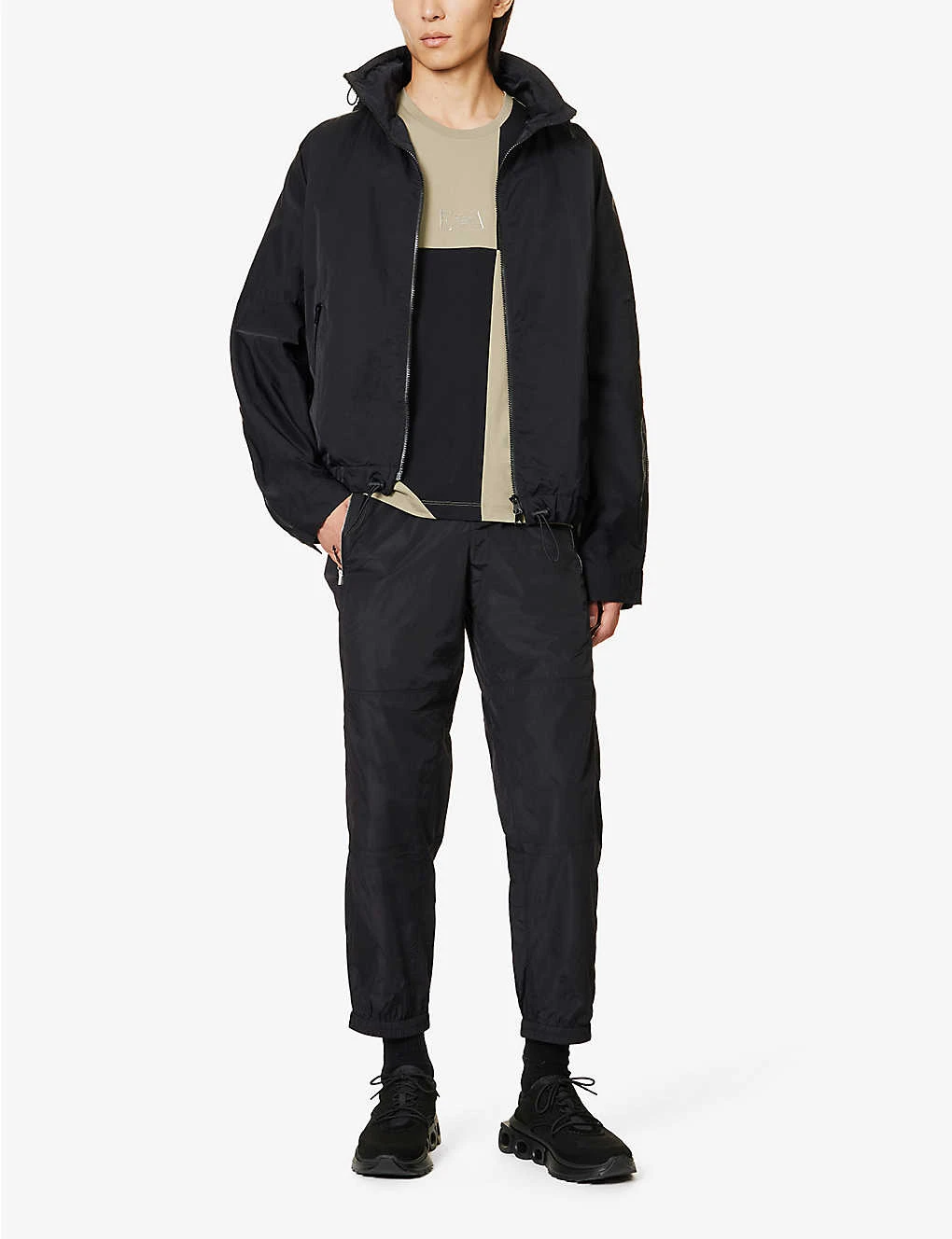 Emporio Armani Crewneck Ribbed-trim Cotton-jersey T-shirt 2 Emporio Armani Crewneck Ribbed-trim Cotton-jersey T-shirt - Image 2