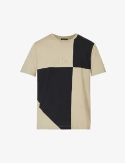 Emporio Armani Crewneck Ribbed-trim Cotton-jersey T-shirt