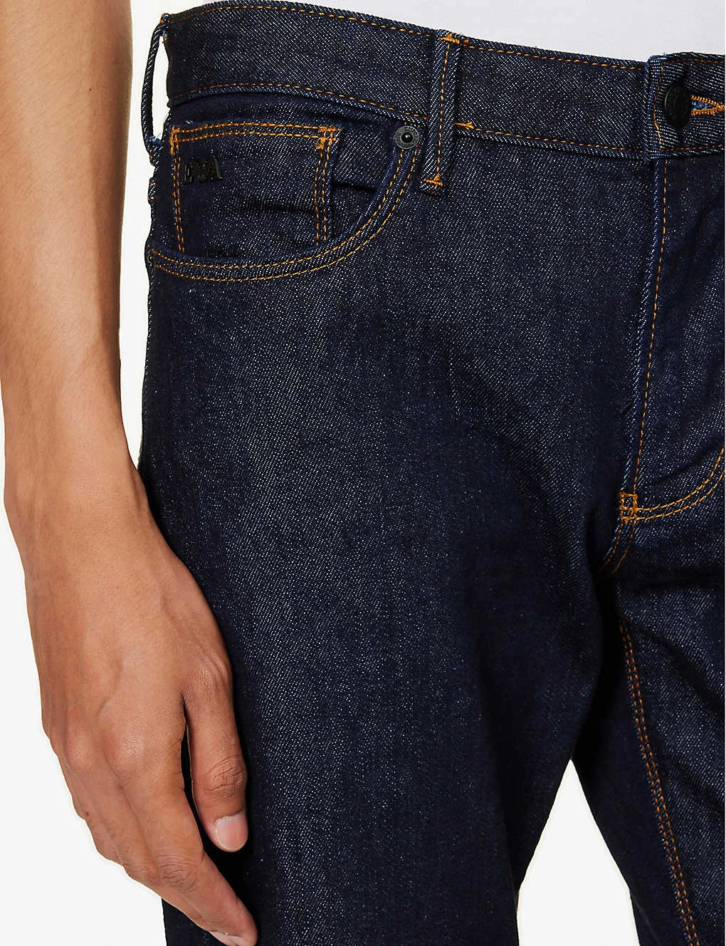 Emporio Armani Tapered-leg Slim-fit Stretch-denim Jeans 5 Emporio Armani Tapered-leg Slim-fit Stretch-denim Jeans - Image 5