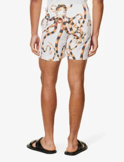 ORLEBAR BROWN Graphic-print Branded-hardware Swim Shorts -Outlet Daily Tops Store R04206174 OCTOPUSSY ALT03
