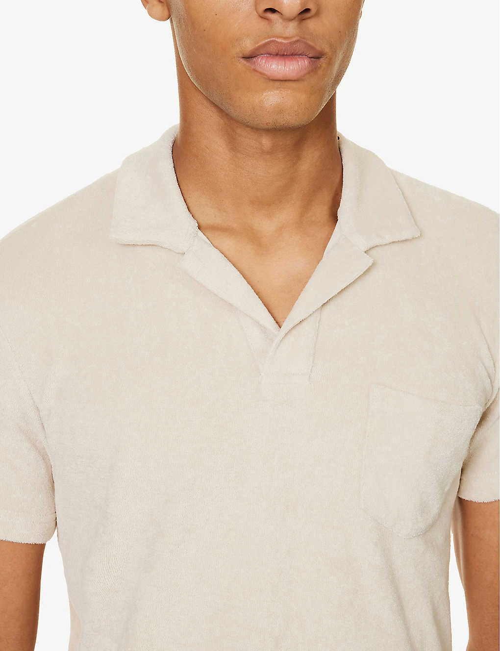 ORLEBAR BROWN Brand-tab Patch-pocket Terry-cotton Polo Shirt 5 ORLEBAR BROWN Brand-tab Patch-pocket Terry-cotton Polo Shirt - Image 5